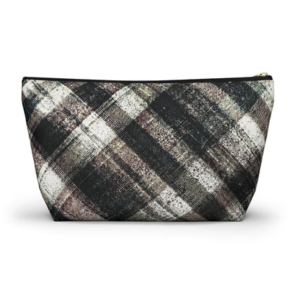 The Accessory Pouch - Rustic Plaid, Ink