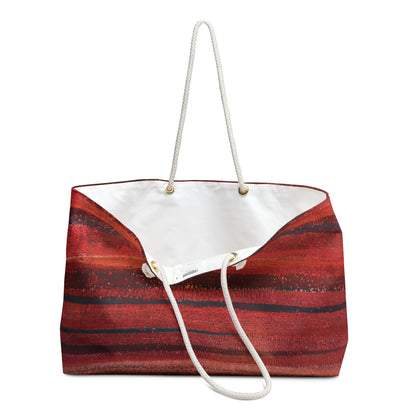 The Weekender Bag - Rustic Stripe, Desert Sunset