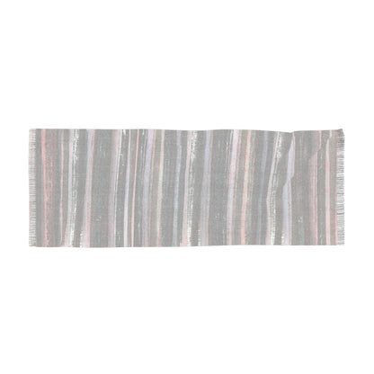 The Studio Scarf - Rustic Stripe, Evening Forest