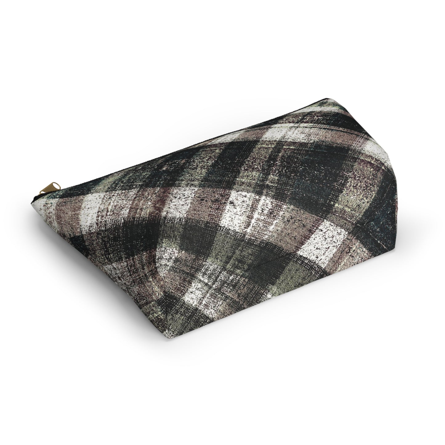 The Accessory Pouch - Rustic Plaid, Ink