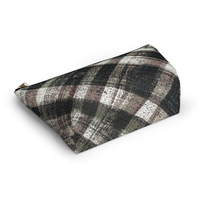 The Accessory Pouch - Rustic Plaid, Ink