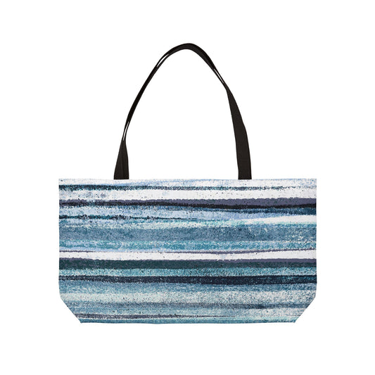 The Weekender Bag - Rustic Stripe, Surf