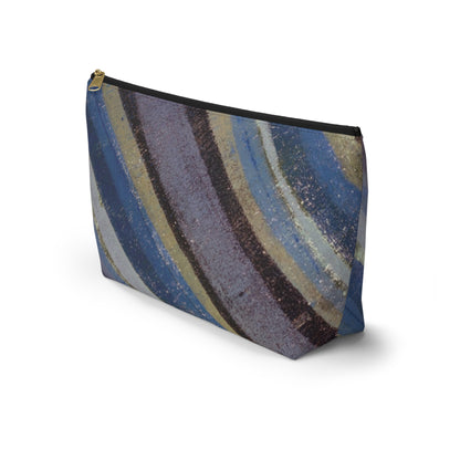 The Accessory Pouch - Rustic Stripe, Purple Mountains