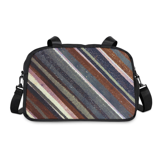 The Gym Bag - Rustic Stripe, Rust and Steel