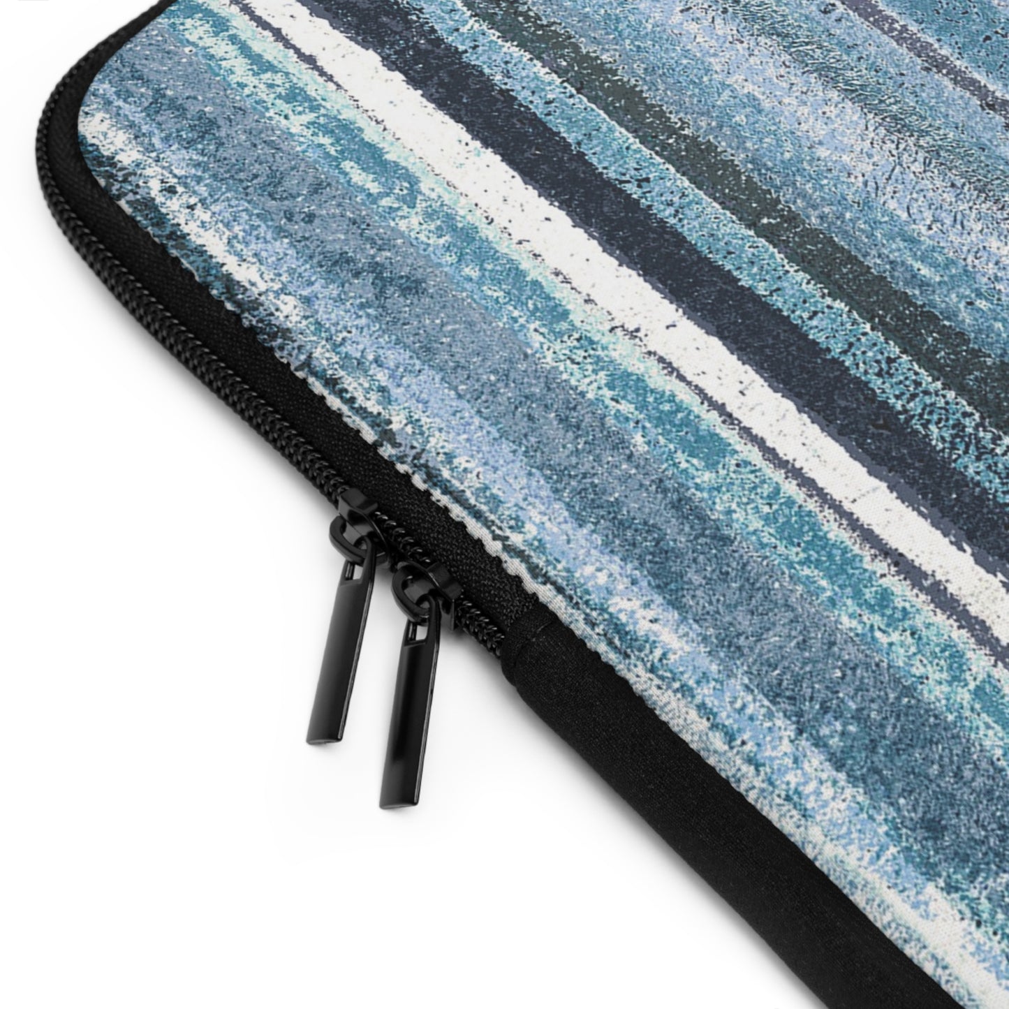 The Laptop Sleeve - Rustic Stripe, Marina