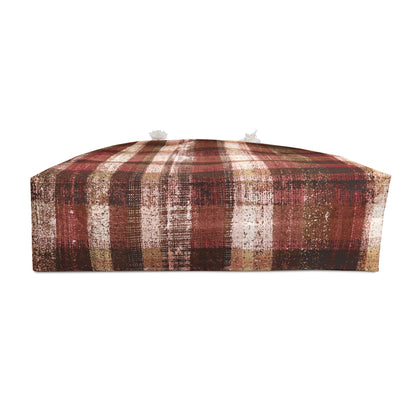 The Weekender Bag - Rustic Plaid, Tomato