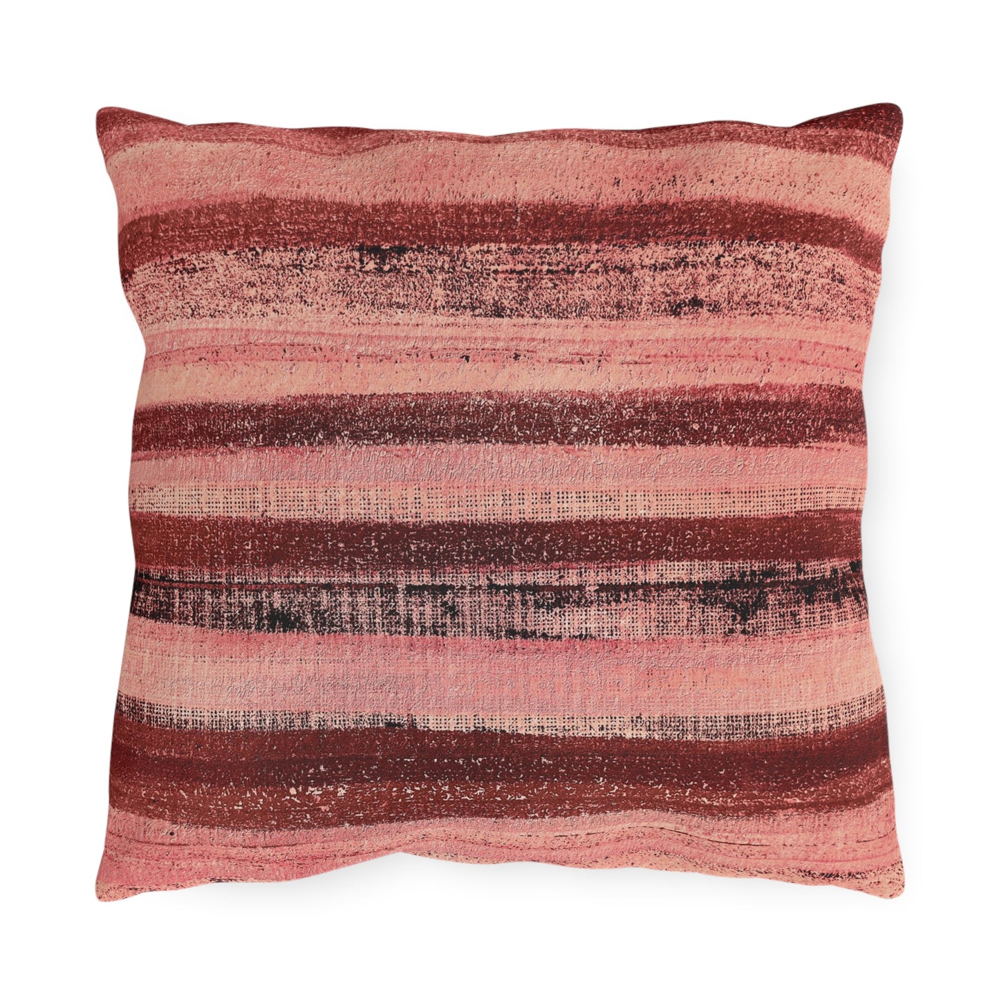 The Outdoor Pillow - Rustic Stripe, Rosè All Day