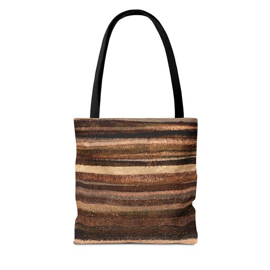 The Everything Tote - Rustic Stripe, Sepia