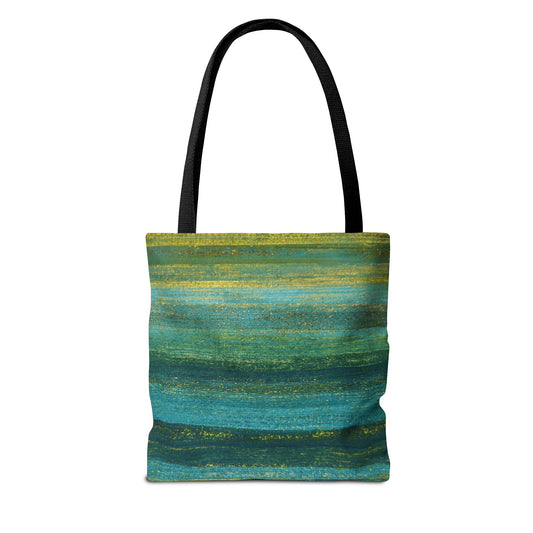The Everything Tote - Rustic Stripe, Algae