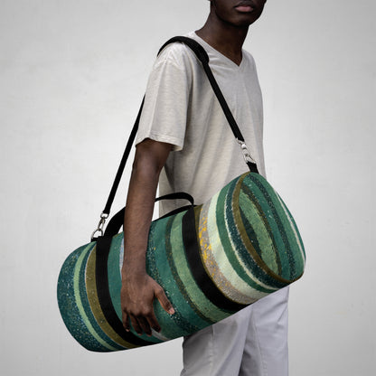 The Durable Duffle Bag - Rustic Stripe, Jade