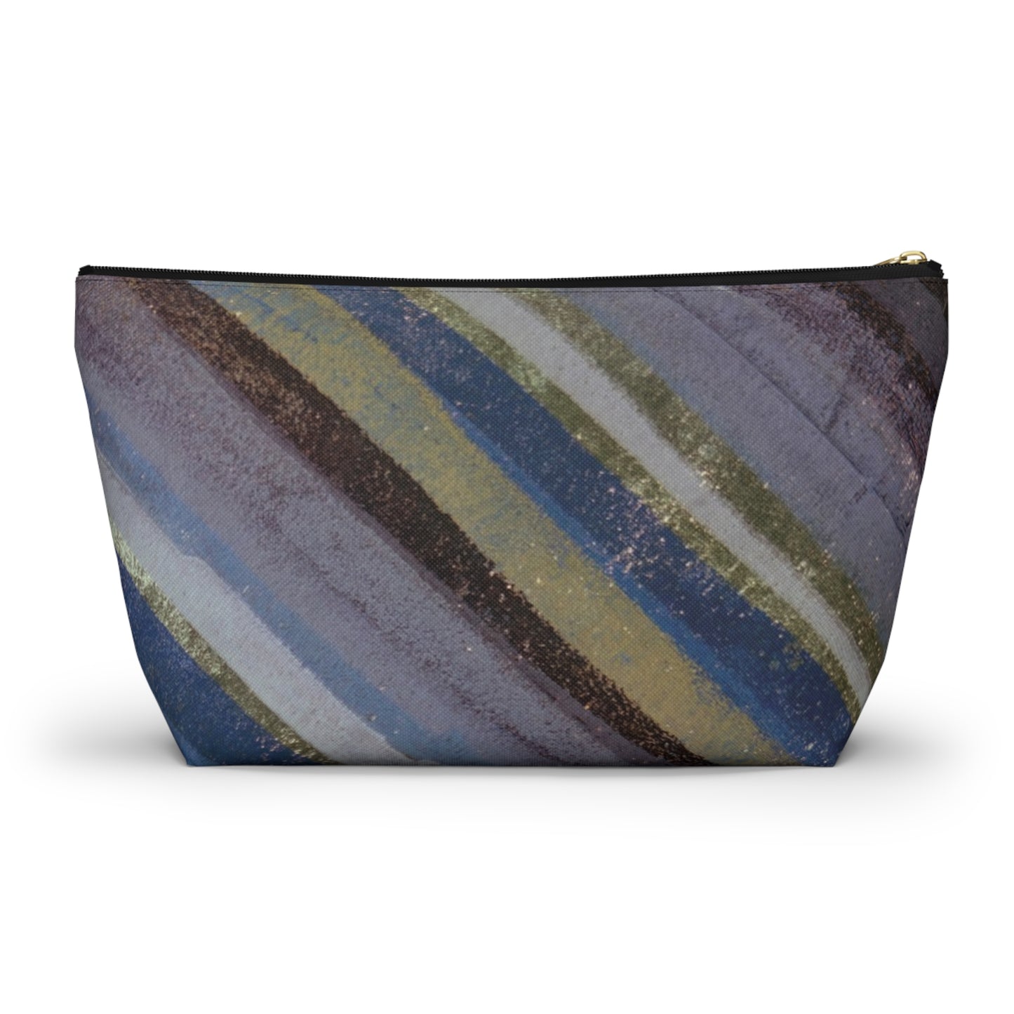 The Accessory Pouch - Rustic Stripe, Purple Mountains