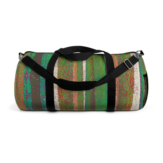 The Duffle Bag - Rustic Stripe, Spirulina