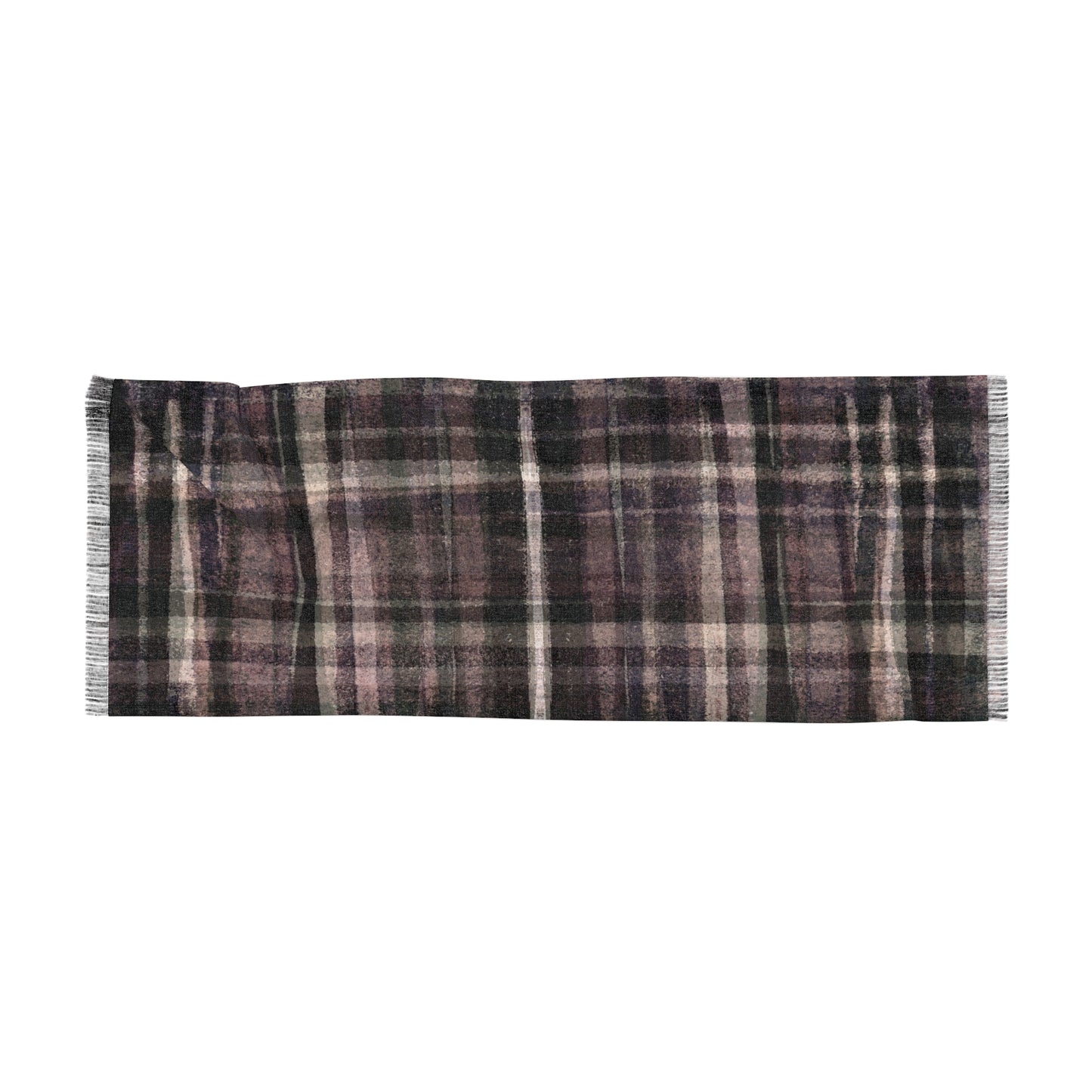 The Studio Scarf - Rustic Plaid, Mulberry