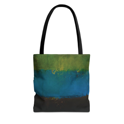 The Everything Tote - Rustic Stripe, Vivid Turquoise
