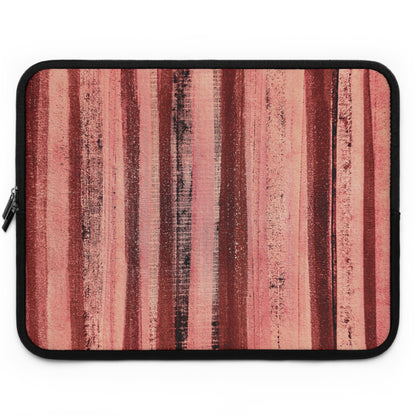 The Laptop Sleeve - Rustic Stripe, Rosé All Day