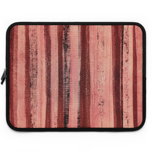 The Laptop Sleeve - Rustic Stripe, Rosé All Day