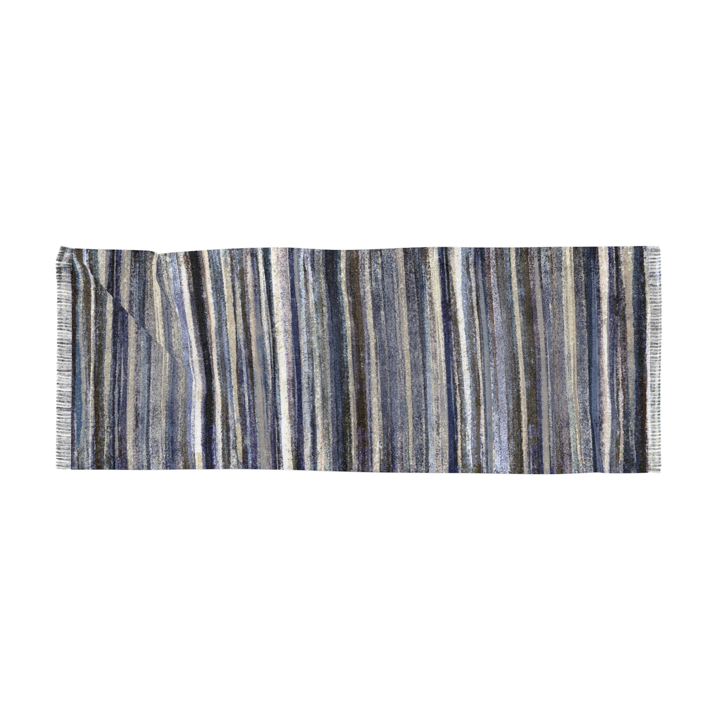The Studio Scarf - Rustic Stripe, Winter Woods