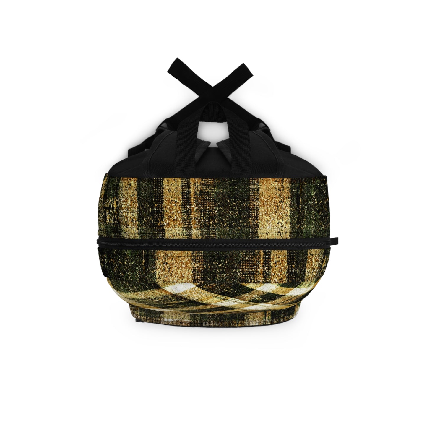 The Art On Your Back Pack - Rustic Plaid, Bumblebee