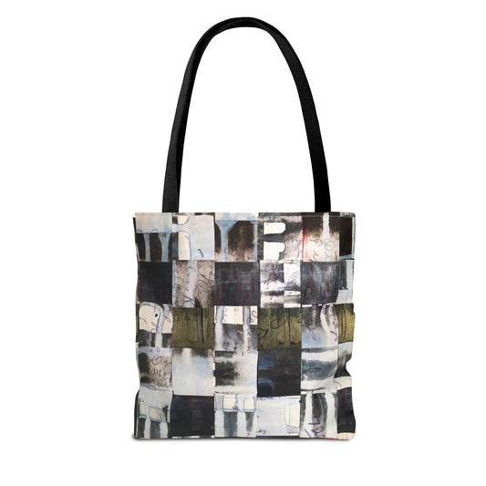The Everything Tote - Memory Block, Olive