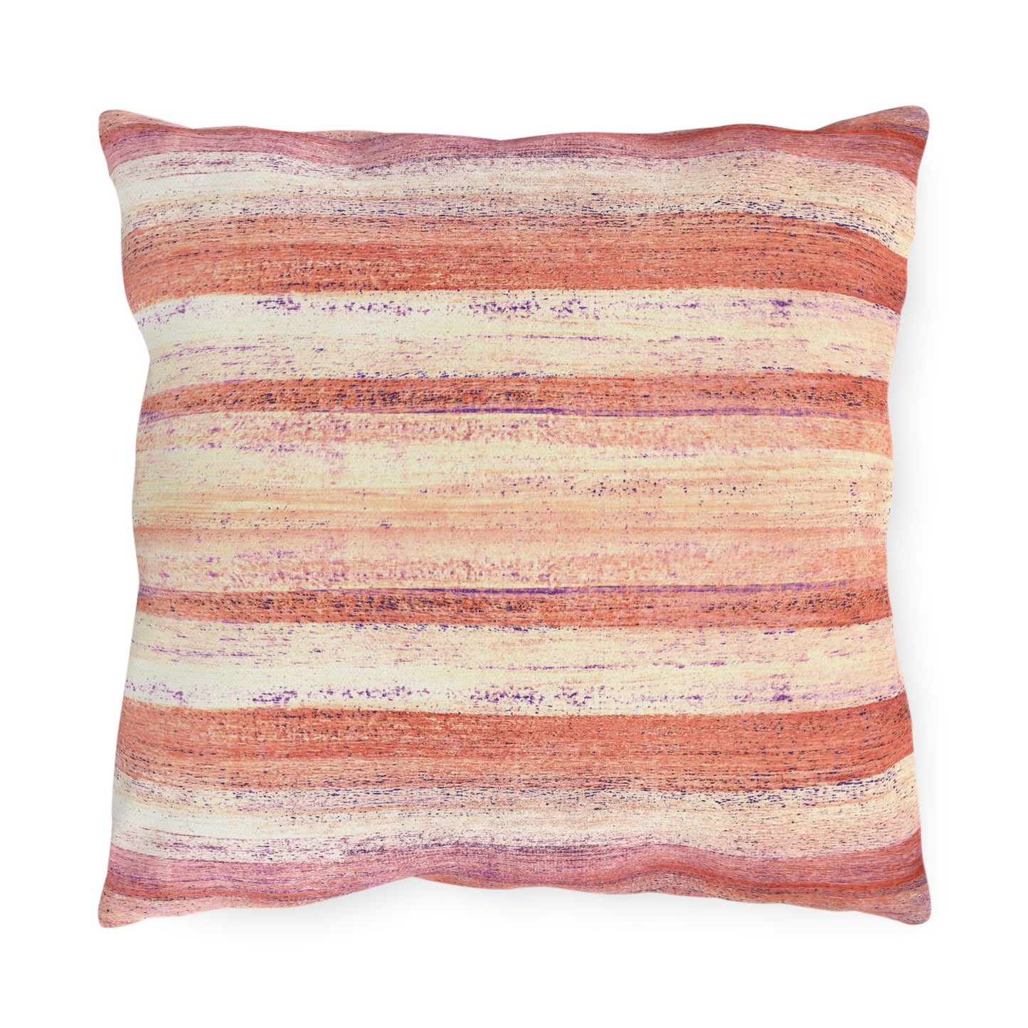 The Outdoor Pillow - Rustic Stripe, Nasturtium
