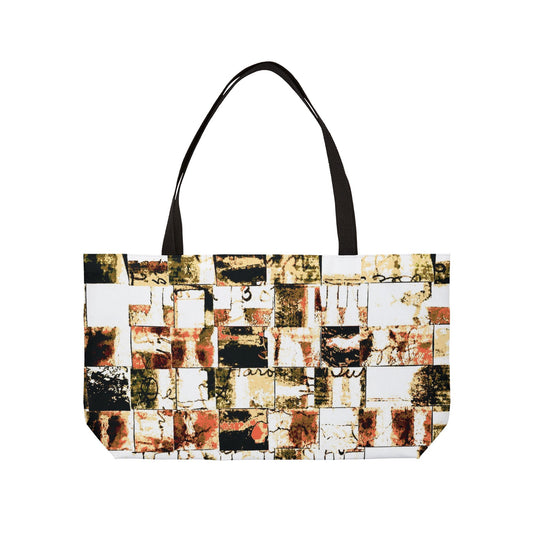 The Weekender Tote - Memory Block, Apricot