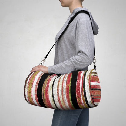 The Durable Duffle Bag - Rustic Stripe, Fiesta