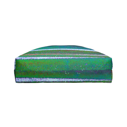 The Weekender Bag - Rustic Stripe, Spirulina