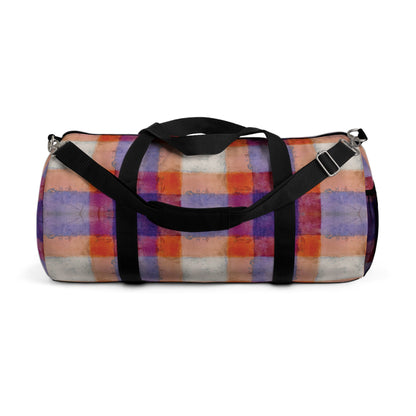 The Durable Duffle Bag - Rustic Plaid, Popsicle