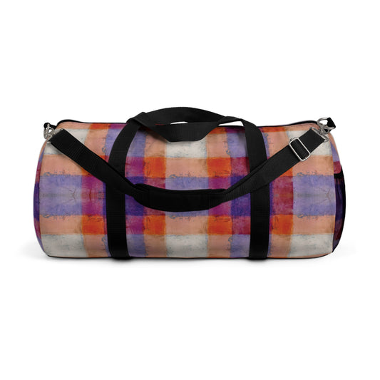 The Durable Duffle Bag - Rustic Plaid, Popsicle