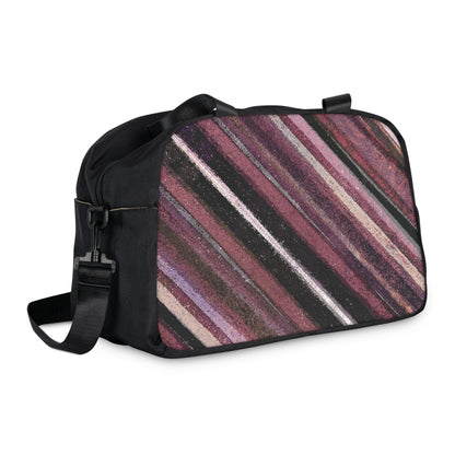 The Gym Bag - Rustic Stripe, Blackberry