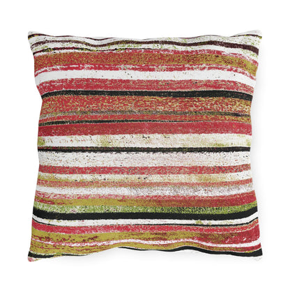 The Outdoor Pillow - Rustic Stripe, Fiesta