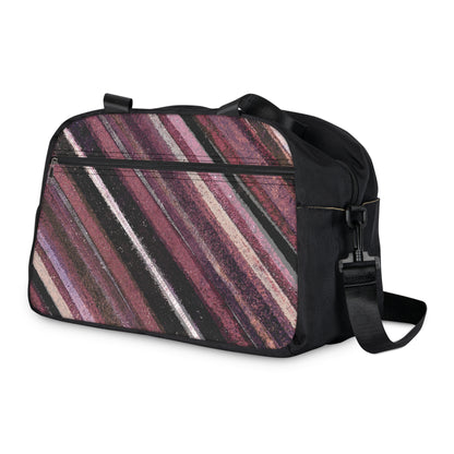 The Gym Bag - Rustic Stripe, Blackberry