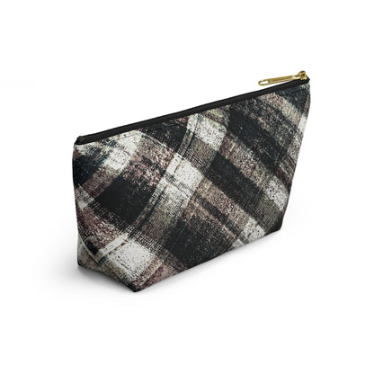 The Accessory Pouch - Rustic Plaid, Ink