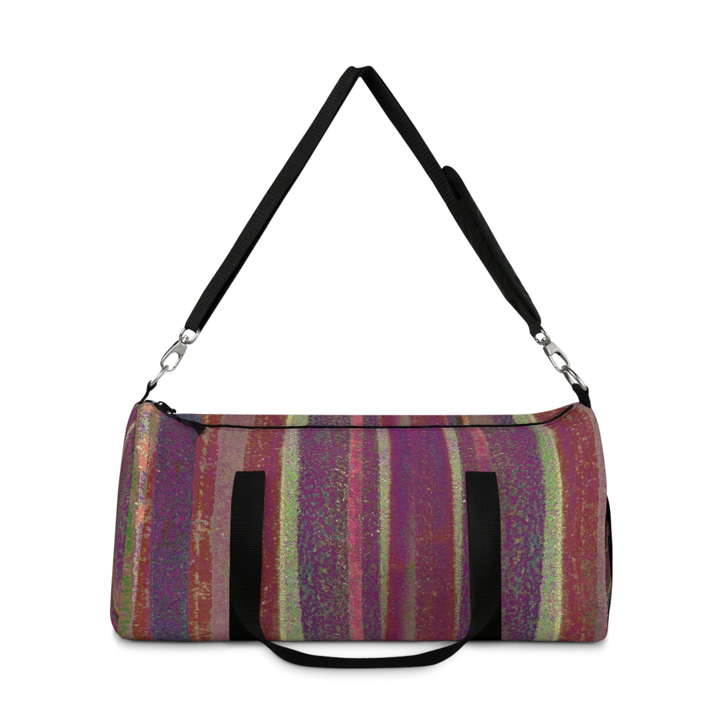 The Durable Duffle Bag - Rustic Stripe, Berry