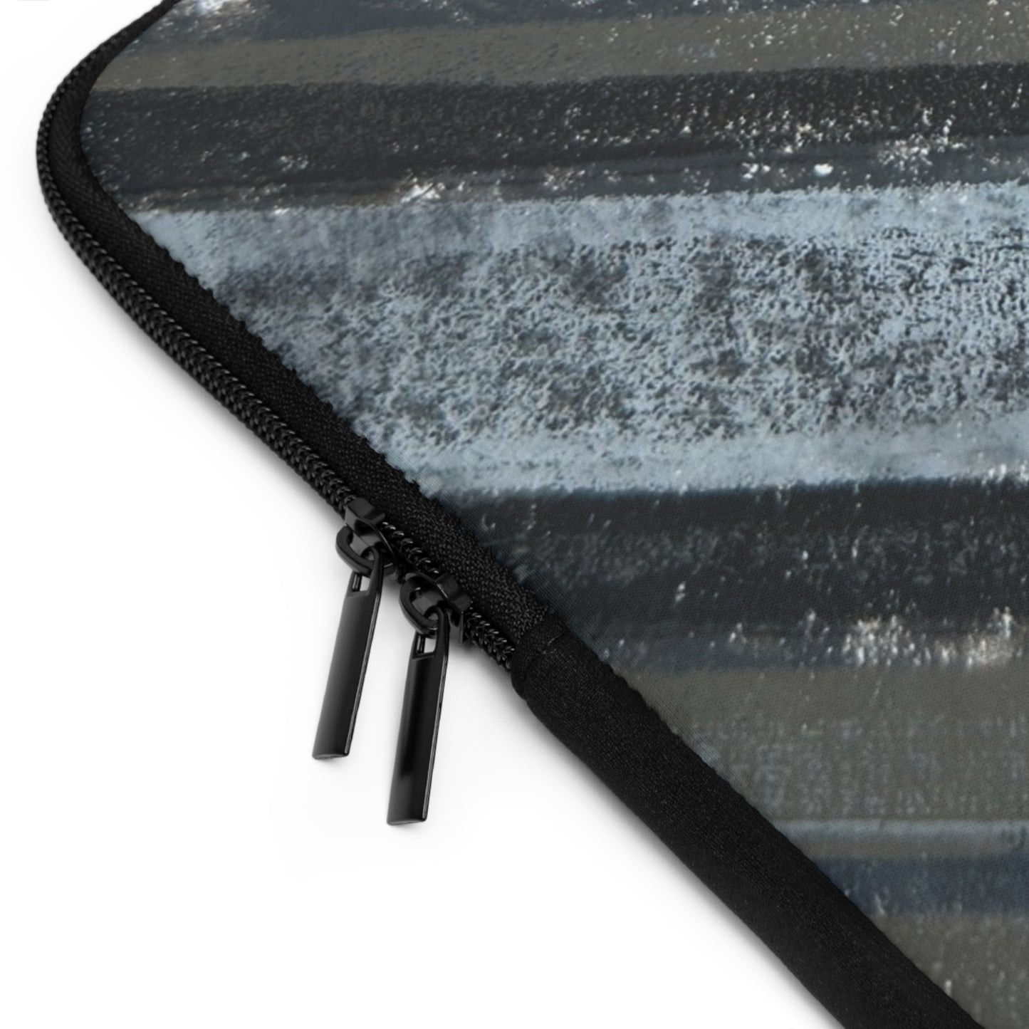 The Laptop Sleeve - Rustic Stripe, Steel Blue