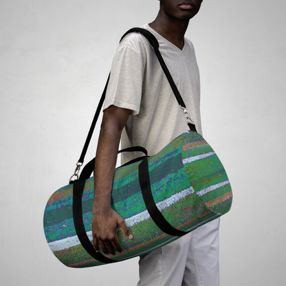The Durable Duffle Bag - Rustic Stripe, Spirulina