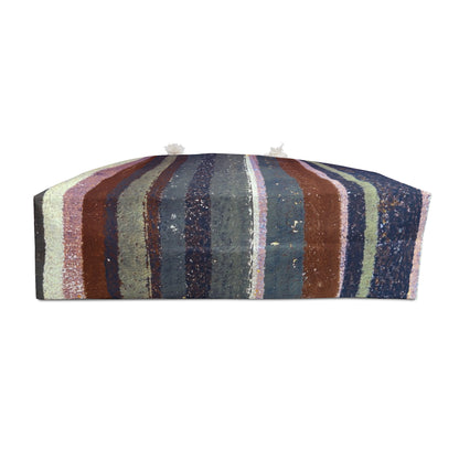 The Weekender Bag, Rustic Stripe - Rust and Steel
