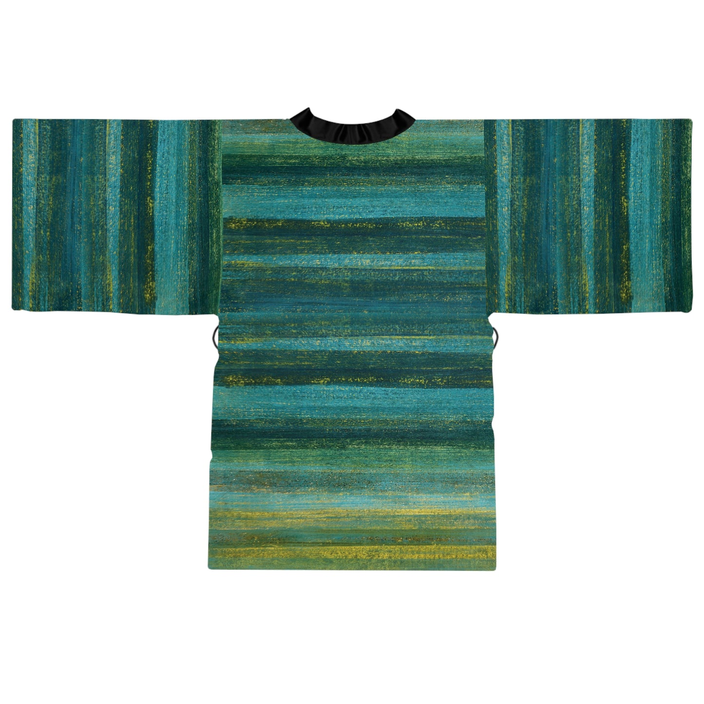 The Chroma Kimono - Rustic Stripe, Algae