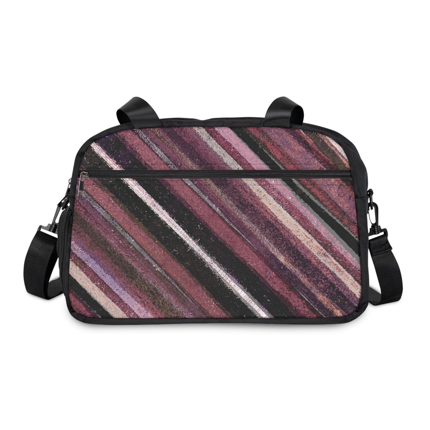 The Gym Bag - Rustic Stripe, Blackberry