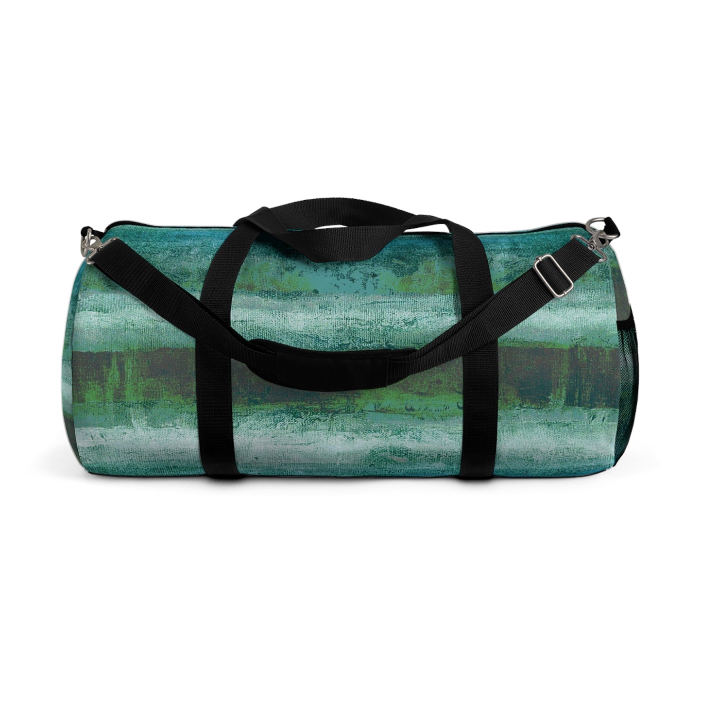 The Durable Duffle Bag - Rustic Stripe, Aquarium