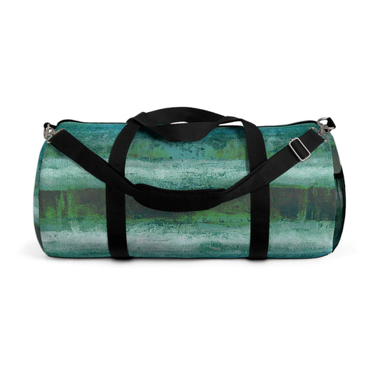 The Durable Duffle Bag - Rustic Stripe, Aquarium