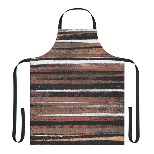 The Maker's Apron - Rustic Stripe, Copper Hills
