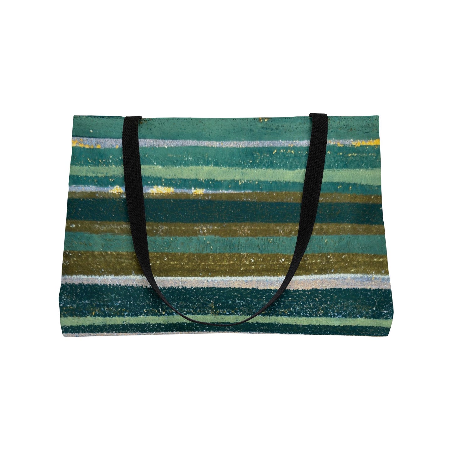 The Weekender Bag - Rustic Stripe, Jade