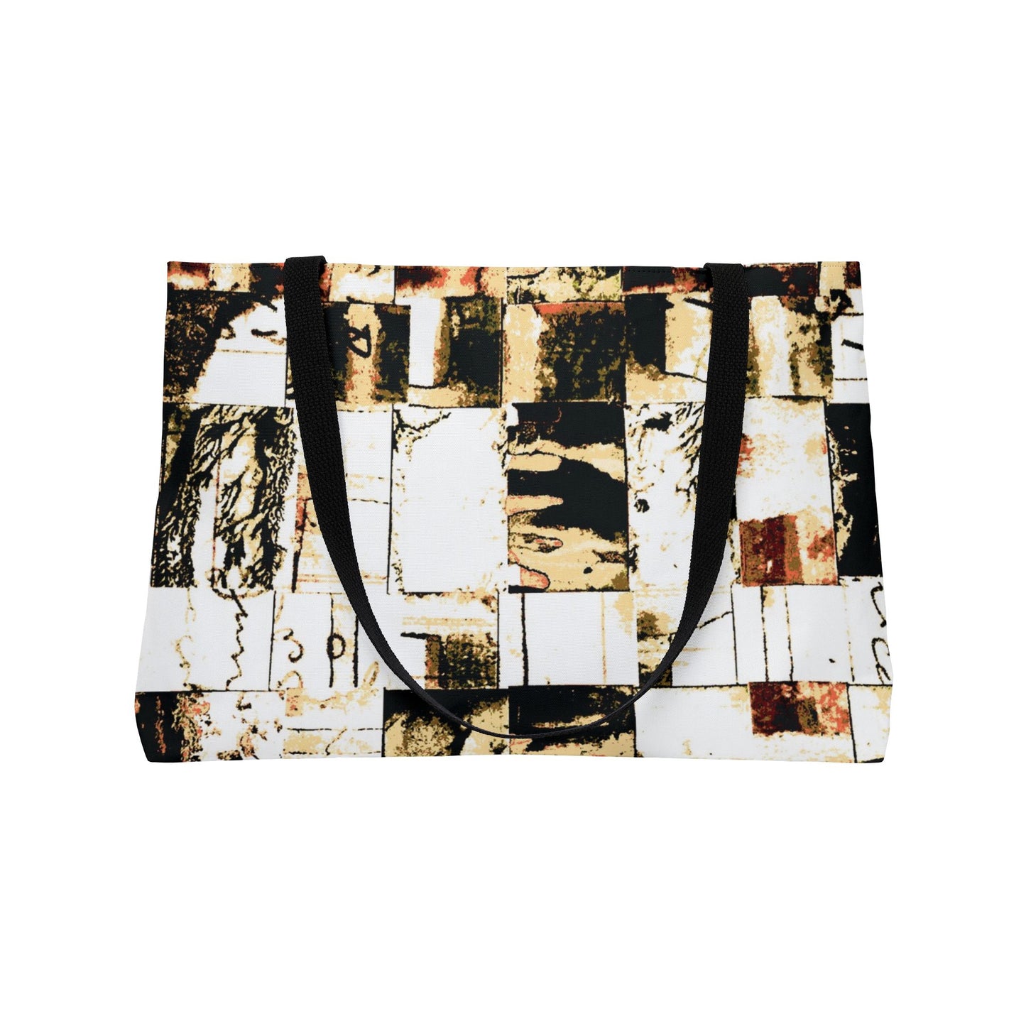 The Weekender Bag - Memory Block, Apricot