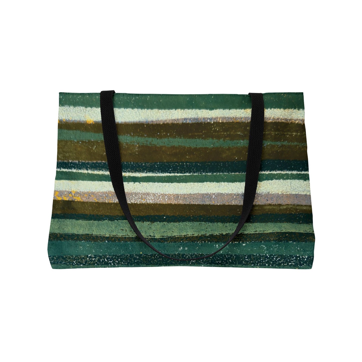 The Weekender Bag - Rustic Stripe, Jade