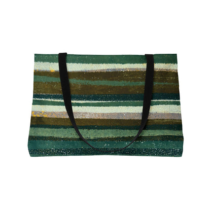 The Weekender Bag - Rustic Stripe, Jade