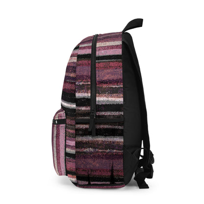 The Art On Your Back Pack - Rustic Stripe, Blackberry