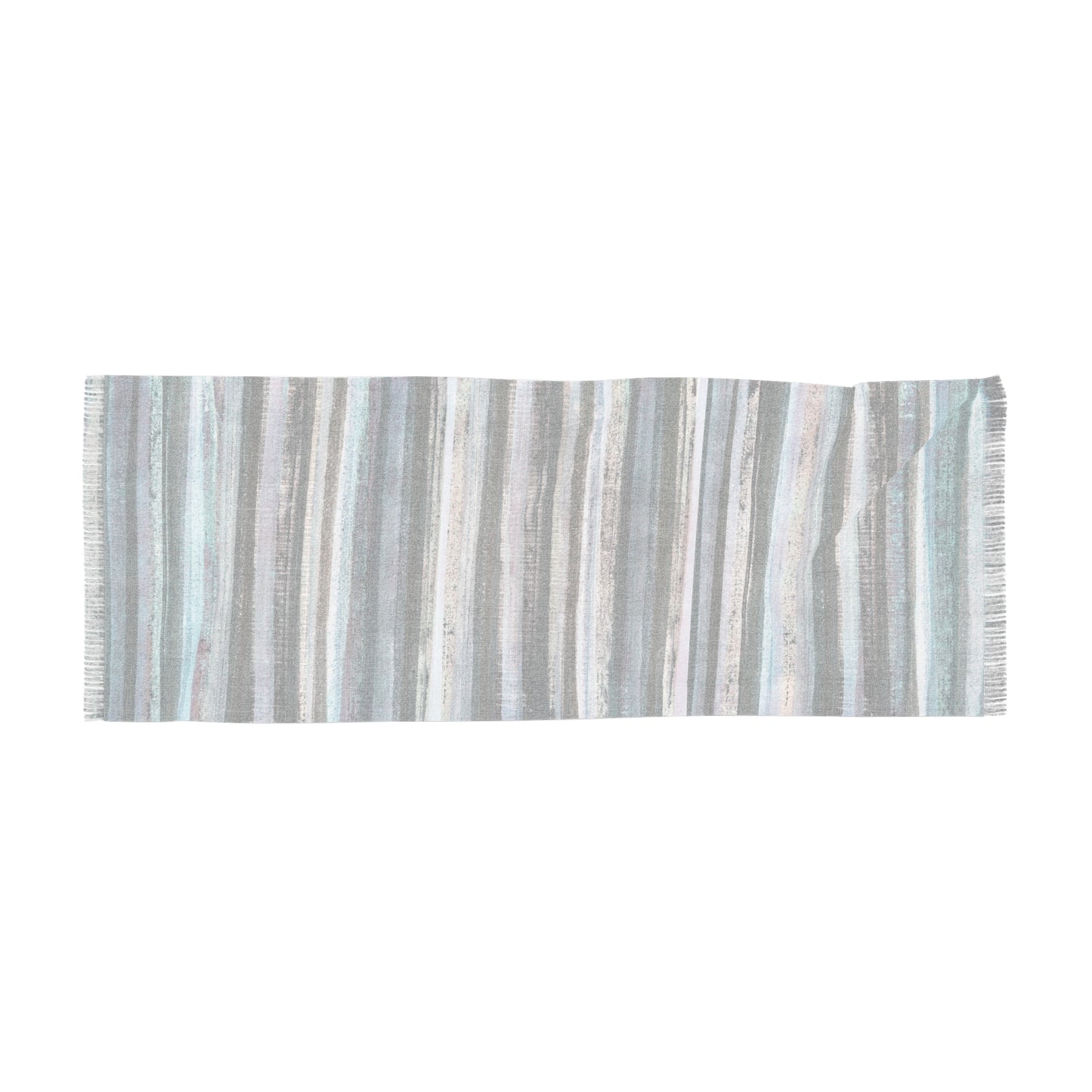 The Studio Scarf - Rustic Stripe, Morning Frost