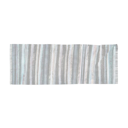 The Studio Scarf - Rustic Stripe, Morning Frost