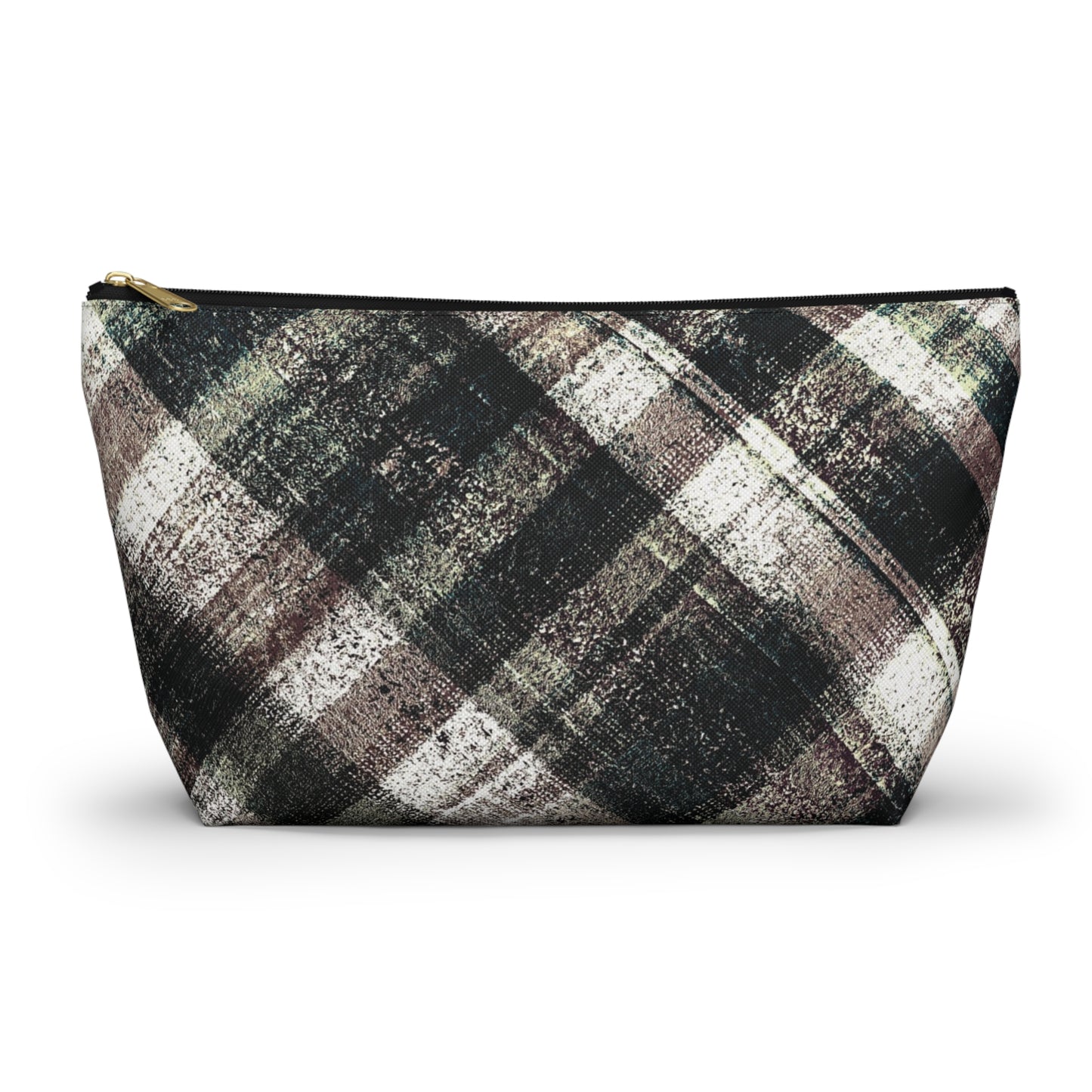 The Accessory Pouch - Rustic Plaid, Ink